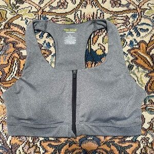 Tek Gear Gray Sports Bra Size Large